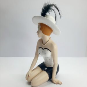 retro art deco 1920s risqué figurine