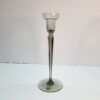 swedish orrefors smoked glass candle holders