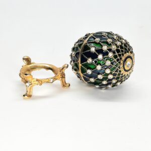 replica faberge egg trinket