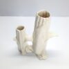 faux bois chinoiserie specimen corn bud vase