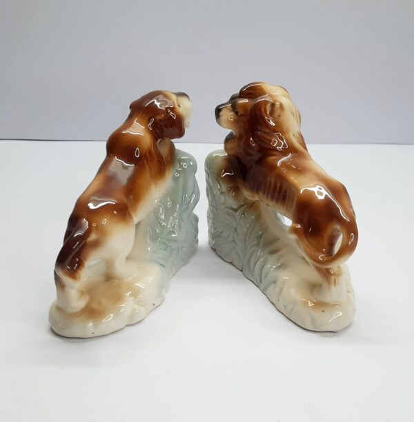 vintage lion and lioness bookends