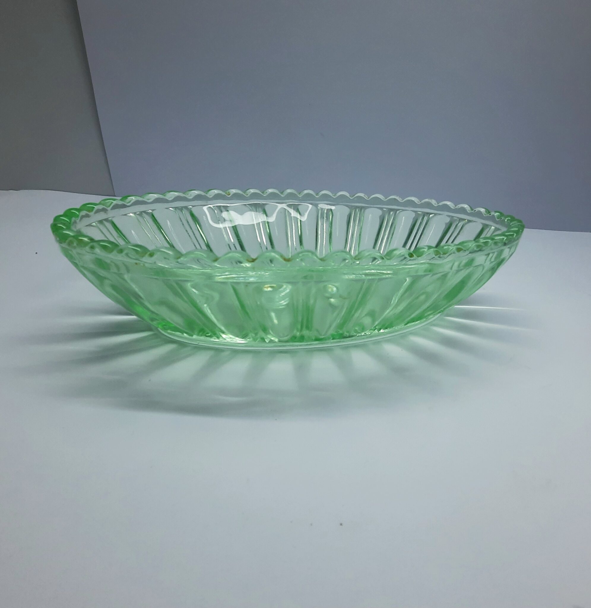 Shop Australian Crown Crystal Glass Co Uranium Relish Dish Online