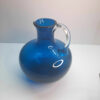 deep teal artglass jug