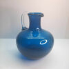 deep teal artglass jug