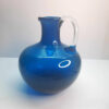 deep teal artglass jug