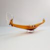 modern art glass venetian gondola dish