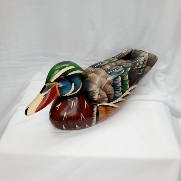 wooden mallard decoy duck
