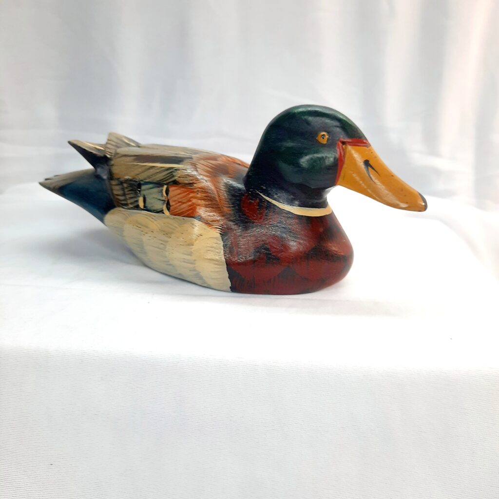 Vintage Small Wooden Mallard Decoy Duck