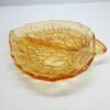 english bagley amber divided leaf plate