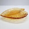 english bagley amber divided leaf plate