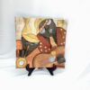 quirky musicians decorative display plate