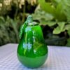 murano style art glass yellow pear