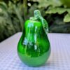 murano style art glass yellow pear