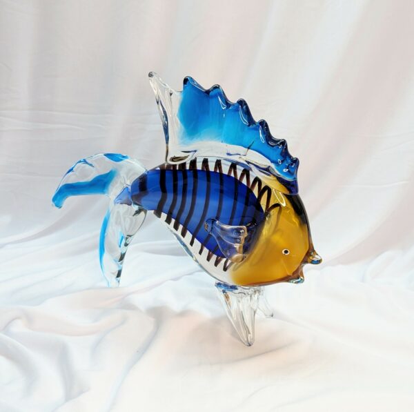 large murano art glass fish sculpture