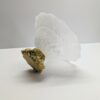 murano fruit pedestal white swirl bowl