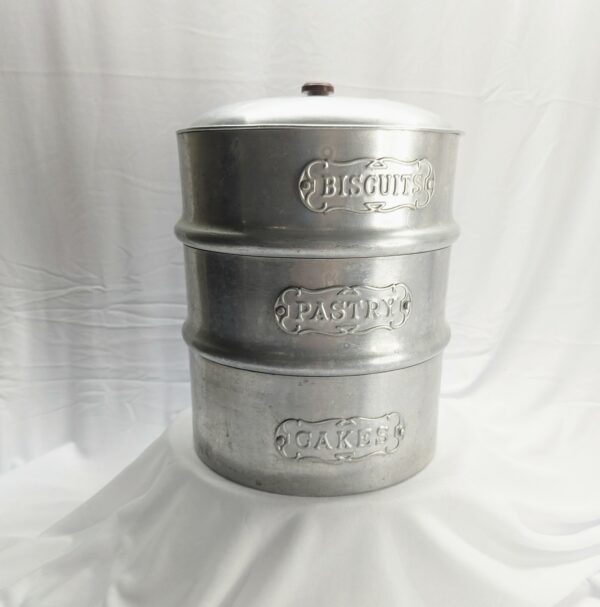 vintage vulcan kitchen canisters 1950s