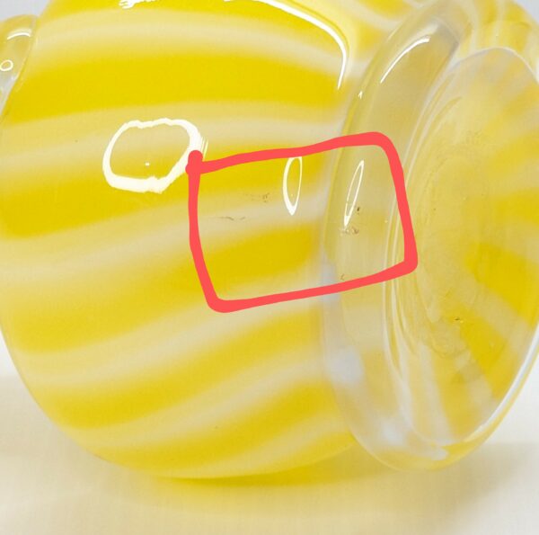 murano m.c.m swirl glass vase