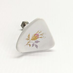 ceramic rose triangular drawer knobs