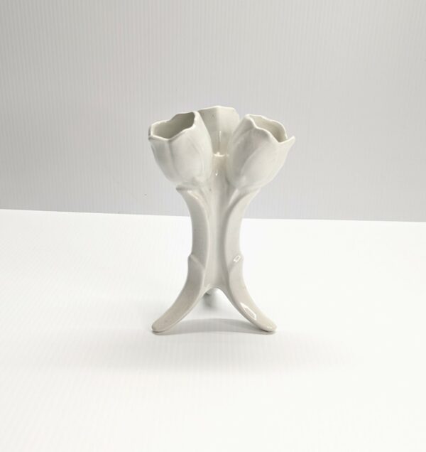 vintage porcelain three tulips bud vase