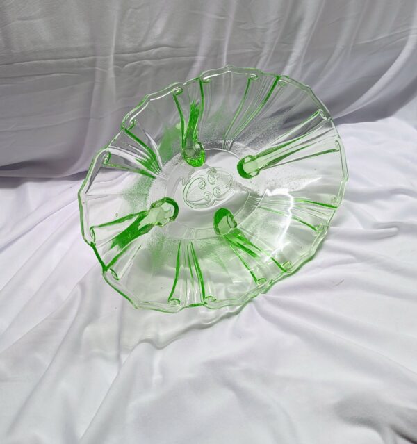 german walther and sohne uranium glass bowl