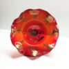 victorian red glass comport