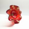 victorian red glass comport