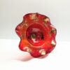 victorian red glass comport