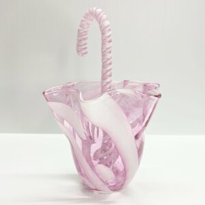 unique pink and white candy cane handle umbrella vase