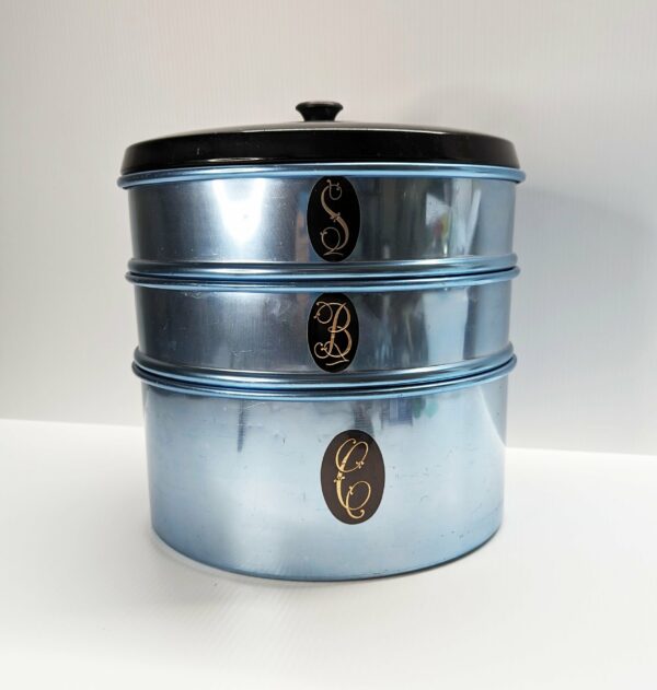 jason anodized 3 tier kitchen canisters