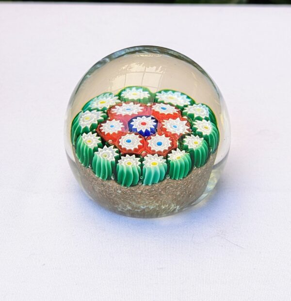 murano millefiori paperweight