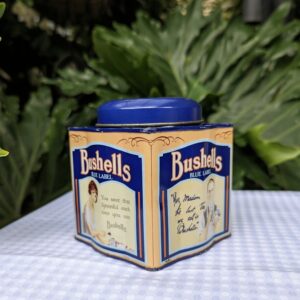 vintage style bushells tea canister