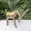 vintage brass antelope sculpture