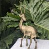 vintage brass antelope sculpture