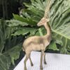 vintage brass antelope sculpture