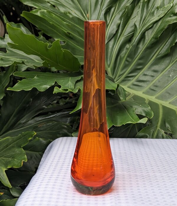 sommerso tear drop orange vase