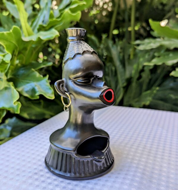 vintage african lady ashtray