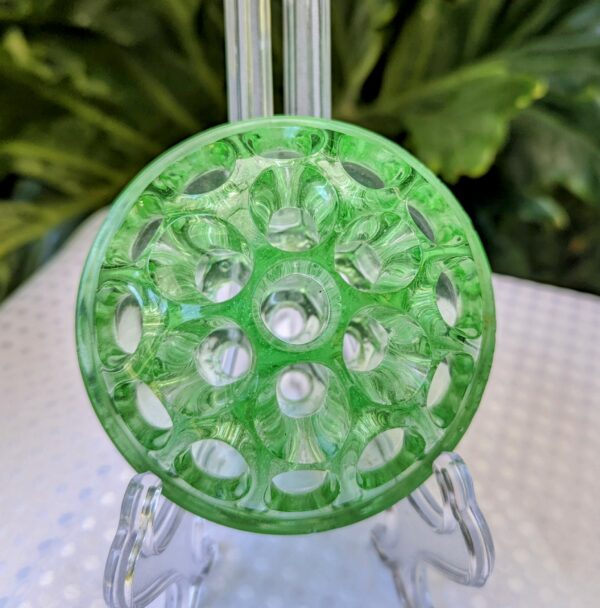 vintage green depression glass 4