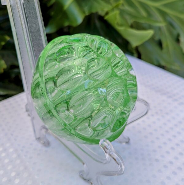 vintage green depression glass 4