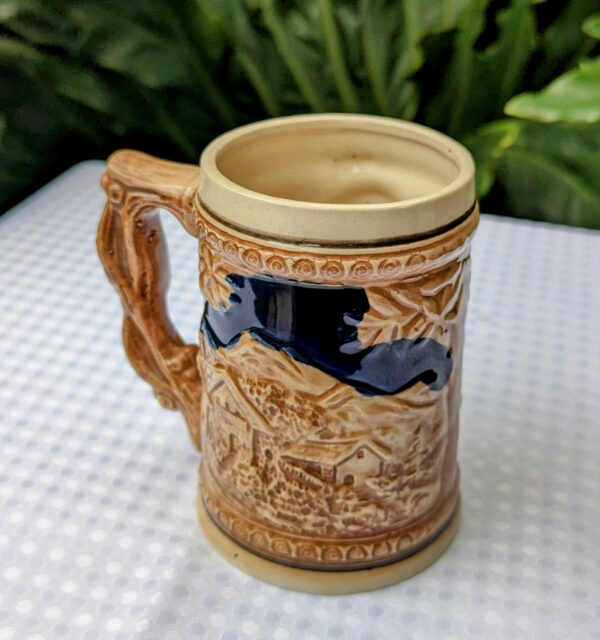 vintage lady beer stein