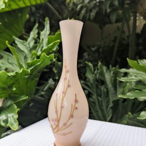 pale pink glass vase