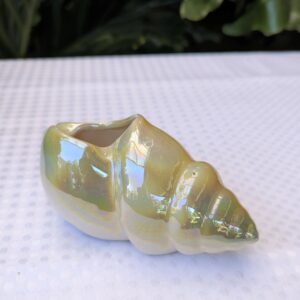 vintage lustre ware conch shell ashtray