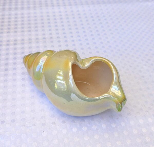 vintage lustre ware conch shell ashtray