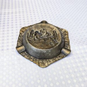 vintage silverplated 3d ashtray